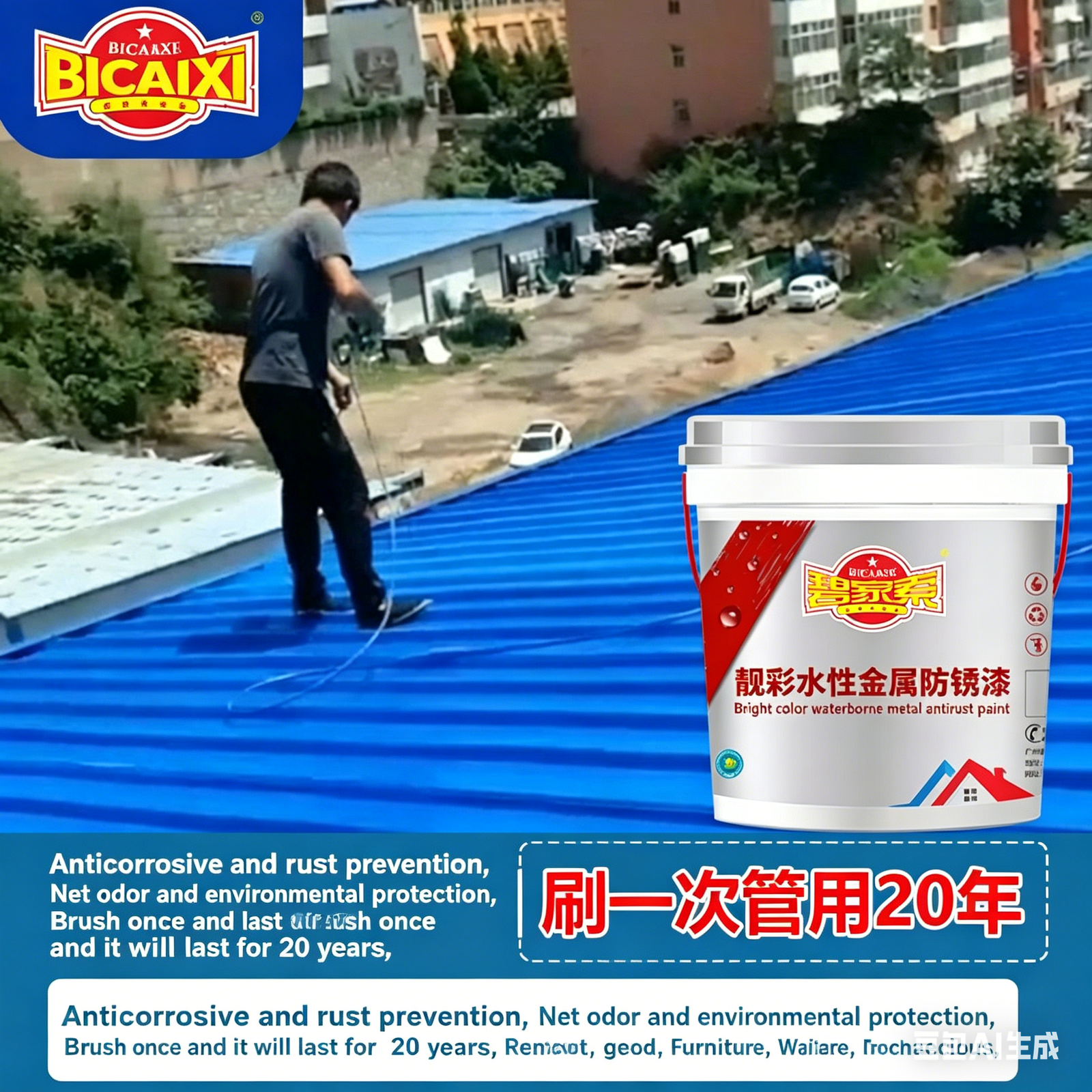 2026 New Model: Advanced Material, Bright-Finish, Water-Based Anti-Rust Metal Paint for Architectural and Rust-Removal Applications - 图片 2
