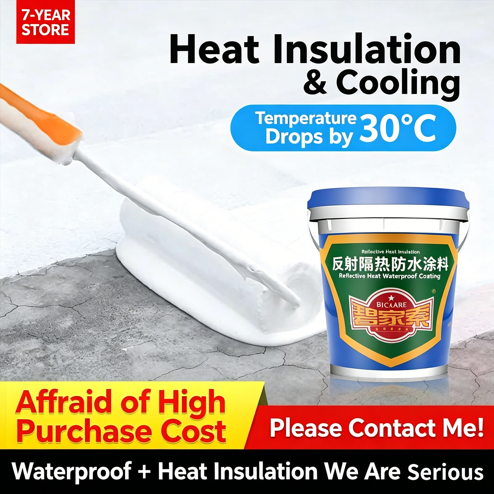Reflective Thermal Insulating Waterproof Coating