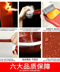 Alternative view of Red Rubber Roofing Waterproof Coating