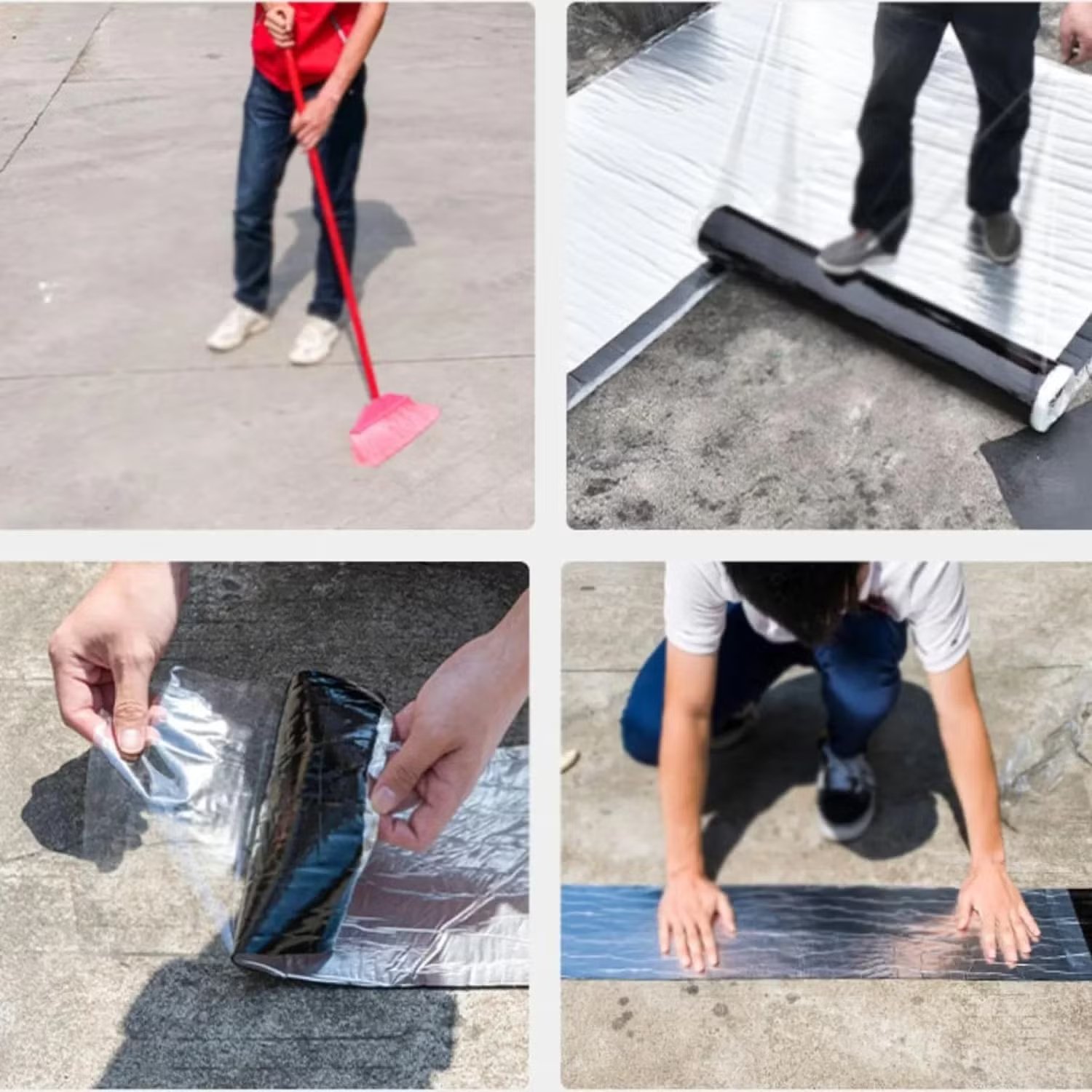 BJS-501 Self-Adhesive Modified Polymer Bitumen Waterproofing Membrane & Sealant for Roofing - 图片 4