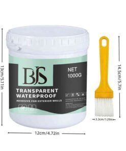 Alternative view of Crystal-Clear Waterproof Coating for Walls, Tiles & Stone