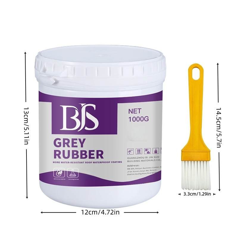 Gray Heat-Resistant Silicone Rubber Waterproof Coating for Building Walls & Roofs